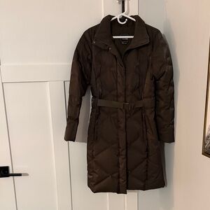 The North Face Women's Shimmering Olive Green Puffer Coat